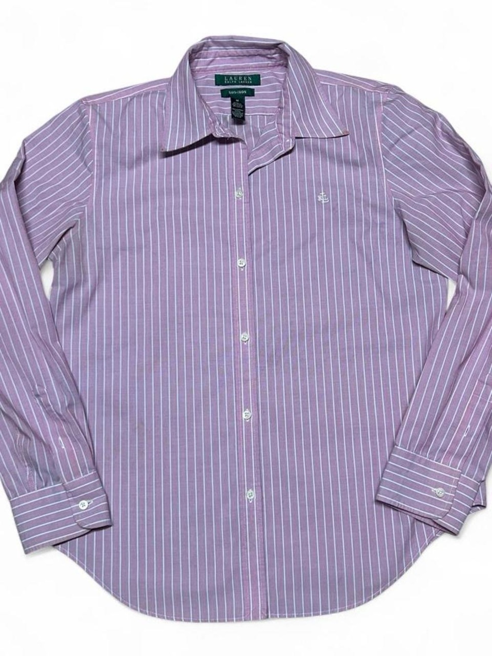 Ralph Lauren Lavender Stripe Button-Down Shirt